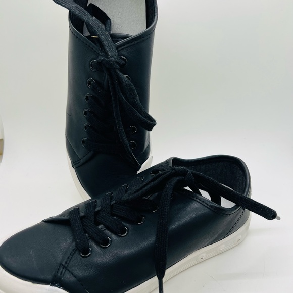 NWT rag and bone leather sneakers standard issue lace up black size 5 - Picture 12 of 14